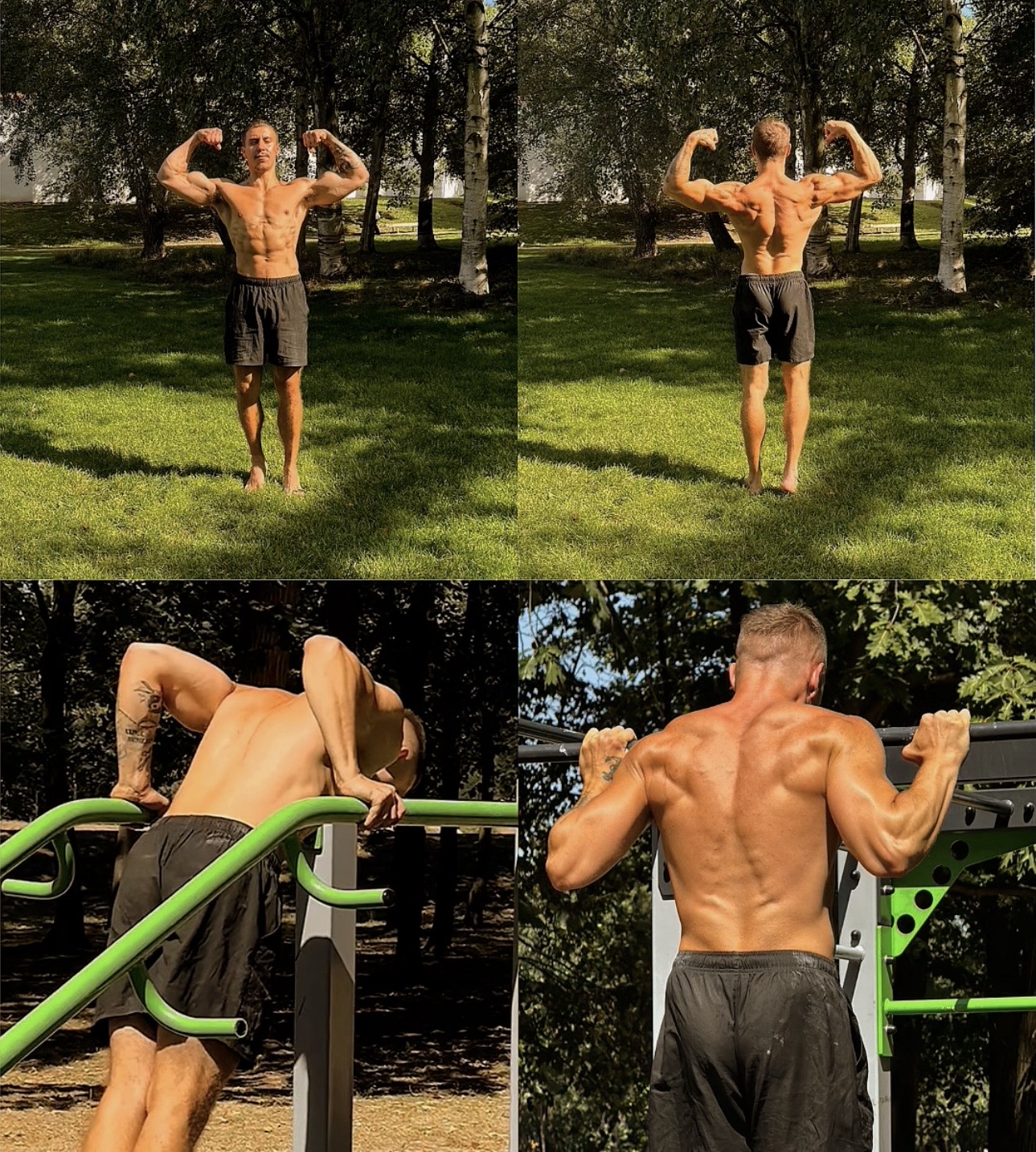 Cvičení venku v přírodě – cviky s vlastní vahou